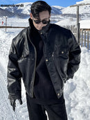 Waterproof Windproof Leather Jacket