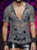 Heart  See Through Hollow Shirt