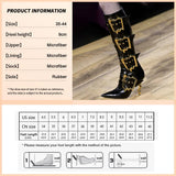 Triple Buckle Pointed Toe Knee High Boots