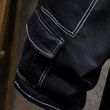 Multi-pocket Cargo Jeans Shorts