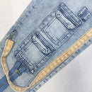 Spilt Strap Cargo Jeans