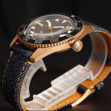 Jeans Strap Wood Grain Watch