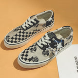 plaid mixed Color Sneakers