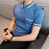 Turn Down Collar Slim Fit Shirt Top