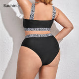 Plus Size High Waisted Push Up Bikini