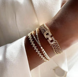 18K Yellow Gold Anniversary Bracelet