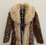 Leopard Long Winter Large Jacket