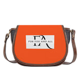 Orange Saddle HandBag