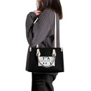 Black Luxury Leather Tote HandBag