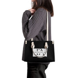 Black Luxury Leather Tote HandBag