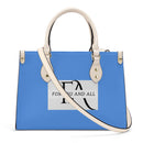 Blue Luxury Leather Tote HandBag