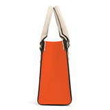 Orange Luxury LeatherTote HandBag