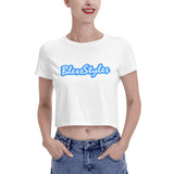 Stretch Crop Shirt Top