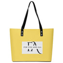 Yellow Waterproof Leather Handbag