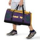 Purple And Yellow Duffle bag