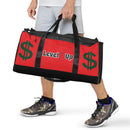 Red And Grey Duffle Bag