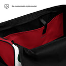 White And Red Duffle Bag