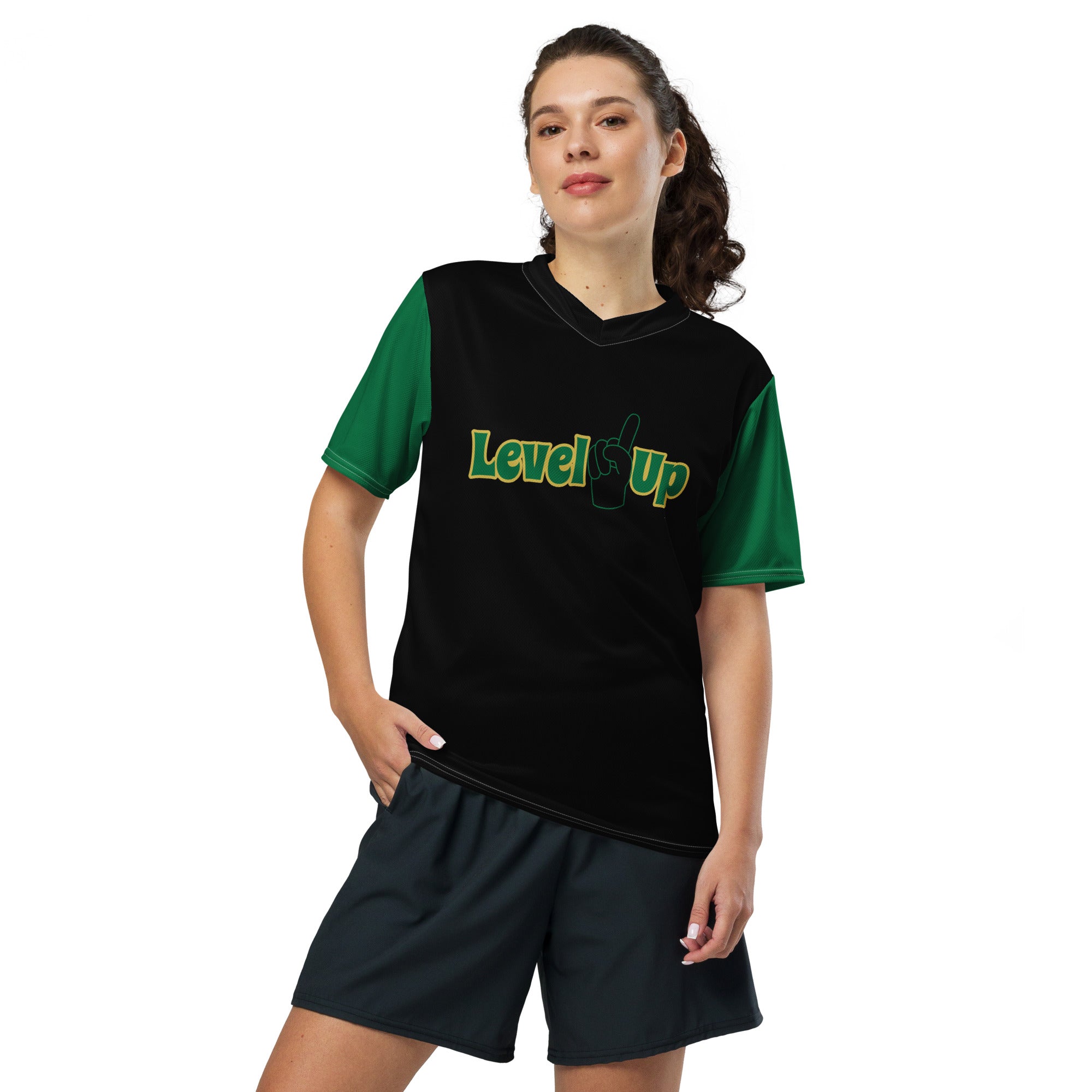 Black Sports Jersey T- Shirt