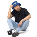 Blue Reversible bucket hat