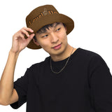Brown Reversible bucket hat