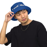 Blue Reversible bucket hat