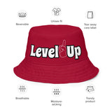 Red Reversible bucket hat