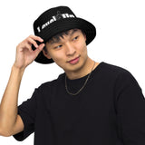 Black Reversible bucket hat