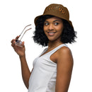 Brown Reversible bucket hat