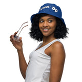 Blue Reversible bucket hat