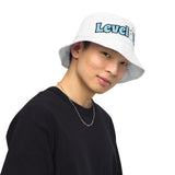 White Reversible bucket hat