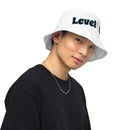 White Reversible bucket hat