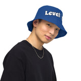 Blue Reversible bucket hat