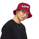 Red Reversible bucket hat