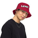 Red Reversible bucket hat