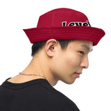 Red Reversible bucket hat