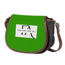 Green  Saddle HandBag