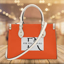 Orange Luxury LeatherTote HandBag