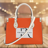Orange Luxury LeatherTote HandBag