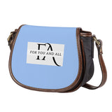 Baby Blue  Saddle HandBag