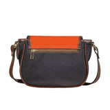 Orange Saddle HandBag