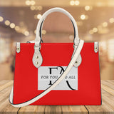 Red Luxury Leather Tote HandBag