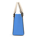 Blue Luxury Leather Tote HandBag