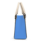 Blue Luxury Leather Tote HandBag