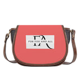 Salmon Pink Saddle HandBag