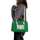 Green Luxury Leather Tote HandBag