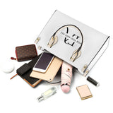 White Luxury Leather Tote HandBag