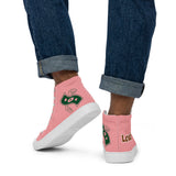 Pink High Top Canvas Shoes