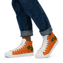 Orange High Top Canvas Shoes