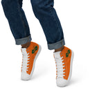 Orange High Top Canvas Shoes