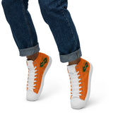 Orange High Top Canvas Shoes